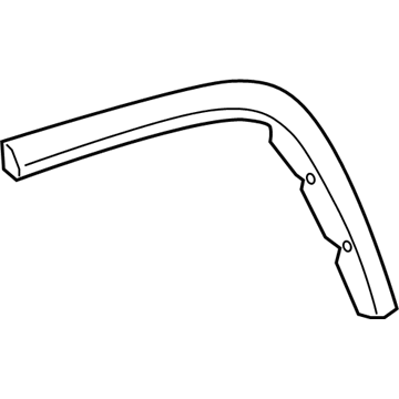 1PC76TZZAF Mopar Wheel Flare Molding Illustration 1 of 1