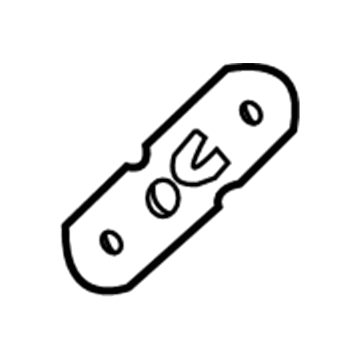 5081049AB Mopar Plate Illustration 1 of 1