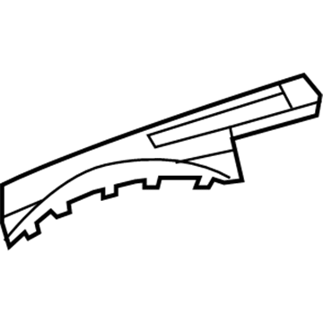 Mopar 1EP86XDHAE Instrument Panel Cover 1EP86XDHAE Mopar Instrument Panel Cover Illustration 1 of 1