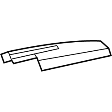 Mopar 1BV09XDHAD Instrument Panel Cover 1BV09XDHAD Mopar Instrument Panel Cover Illustration 1 of 1