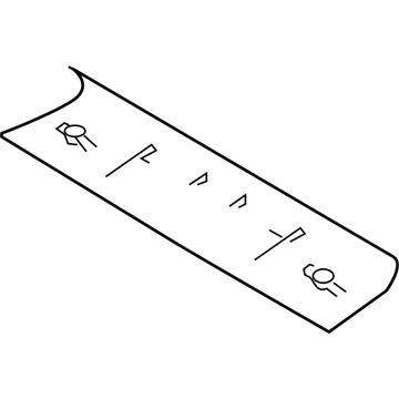 XB97XDHAB Mopar Molding-Front Header Illustration 1 of 1