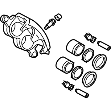 68049154AB Mopar Disc Brake Caliper Illustration 1 of 1