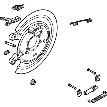 52122237AA Mopar Parking Brake Plate Illustration 1 of 1