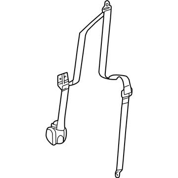 Chrysler PT Cruiser Seat Belt - ZF31BD5AD