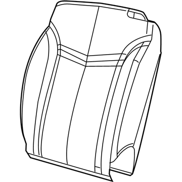 68100270AA Mopar Seat Back Foam Illustration 1 of 1