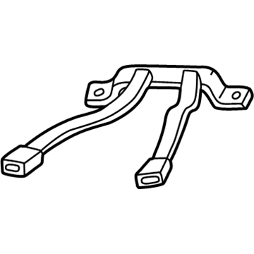 TS421T5AE Mopar Rear Inner Seat Belt Illustration 1 of 1