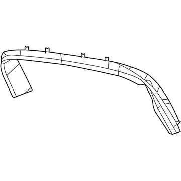 ZR42BD1AI Mopar Liftgate Trim Upper Panel Illustration 1 of 1