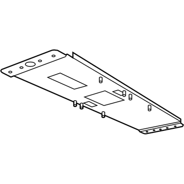 68001716AB Mopar Mounting Bracket Illustration 1 of 1