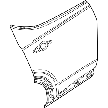 68607104AA Mopar PANEL-REAR DOOR OUTER REPAIR Illustration 1 of 1