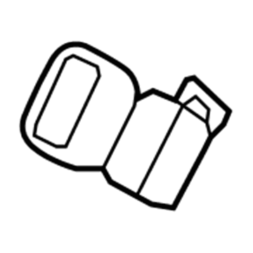 Mopar 5HP161DVAC Rear Inner Seat Belt 5HP161DVAC Mopar Rear Inner Seat Belt Illustration 1 of 1