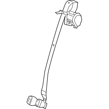 Mopar 5JB571J8AH Rear Center Shoulder Seat Belt 5JB571J8AH Mopar Rear Center Shoulder Seat Belt Illustration 1 of 1