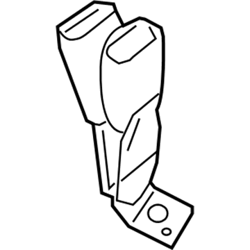 5HP171DVAB Mopar Two Buckles Seat Belt Illustration 1 of 1