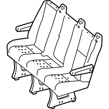 1JB571F7AA Mopar Rear Seat Illustration 1 of 1