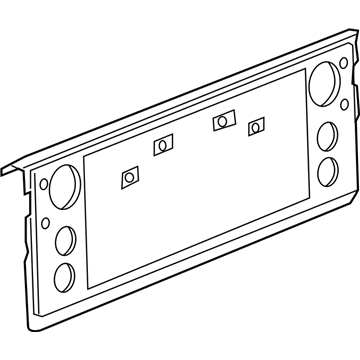 82209668AB Mopar Cover Kit-TAILGATE-Molded Illustration 1 of 1