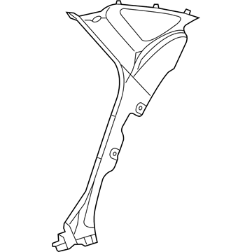 Mopar 1WW30DX9AD Molding-C Pillar 1WW30DX9AD Mopar Molding-C Pillar Illustration 1 of 1