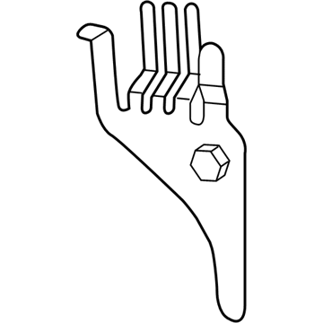 Mopar 55056200AB Bracket-Auxiliary COOLANT Pump 55056200AB Mopar Bracket-Auxiliary COOLANT Pump Illustration 1 of 1
