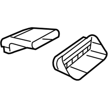 5028794AB Mopar Hood Bezel Illustration 1 of 1