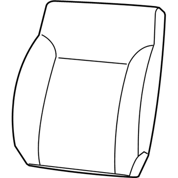 1ER111J8AA Mopar Front Seat Back Cover Illustration 1 of 1