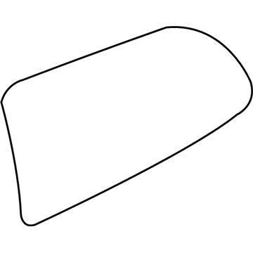 Mopar 5020570AC Rear Quarter Glass 5020570AC Mopar Rear Quarter Glass Illustration 1 of 1