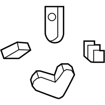 68031967AA Mopar Bracket-A/C Line Mounting Illustration 1 of 1