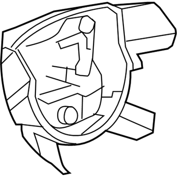 Mopar 1GF171DVAB Steering Wheel Back Cover 1GF171DVAB Mopar Steering Wheel Back Cover Illustration 1 of 1