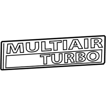 68165753AA Mopar NAMPLATE-DECKLID Illustration 1 of 1