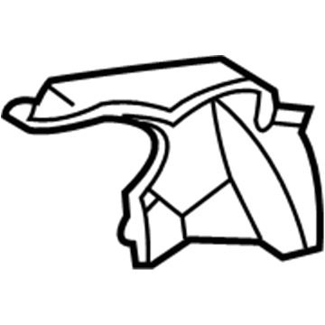 4860617AD Mopar Quarter Panel Reinforcement Illustration 1 of 1