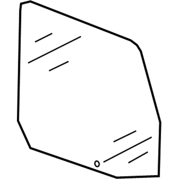 55395248AB Mopar Front Door Glass Illustration 1 of 1