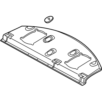 MR641711 Mopar Rear Shelf Panel Illustration 1 of 1