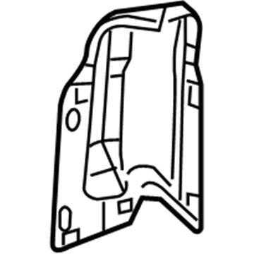 Mopar 55396614AA Tail lamp Mounting Panel 55396614AA Mopar Tail lamp Mounting Panel Illustration 1 of 1