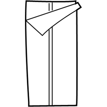 Mopar 5SA28RXFAA Hood Decal 5SA28RXFAA Mopar Hood Decal Illustration 1 of 1