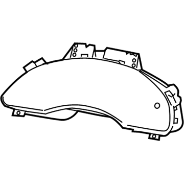5093840AA Mopar Instrument Cluster Mask Illustration 1 of 1