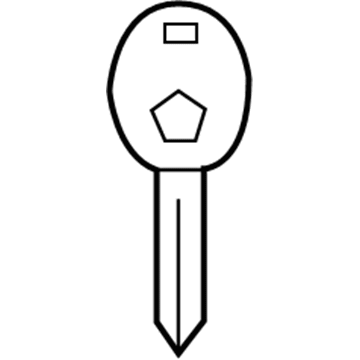 5179514AC Mopar Blank With Transmitter Key Illustration 1 of 1