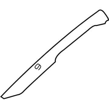 5HF63TL2AD Mopar Molding A Pillar Illustration 1 of 1