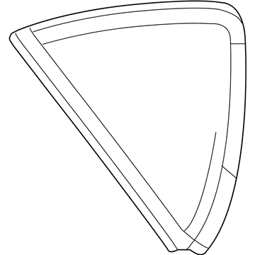 68145466AC Mopar Quarter Window Glass Illustration 1 of 1