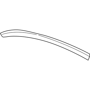 4805701AB Mopar Molding-Hood Illustration 1 of 1