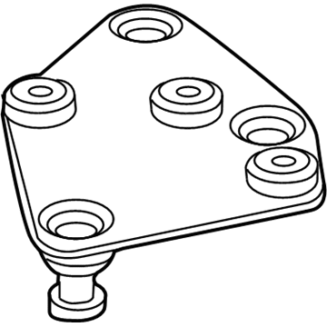 68013573AA Mopar Bracket-Hydraulic Control Unit Illustration 1 of 1