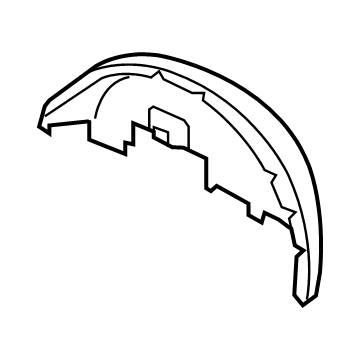 68069139AB Mopar Wheelhouse Inner Panel Illustration 1 of 1