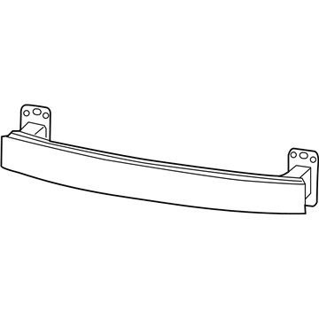 68082361AB Mopar Front Bumper Beam Illustration 1 of 1
