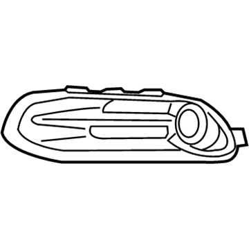 68163974AB Mopar Fog Lamp Bezel Illustration 1 of 1