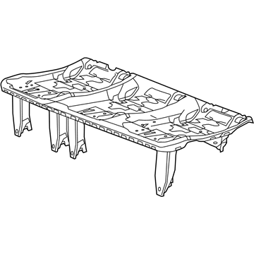 Mopar 68102196AC Rear Seat Cushion Frame 68102196AC Mopar Rear Seat Cushion Frame Illustration 1 of 1