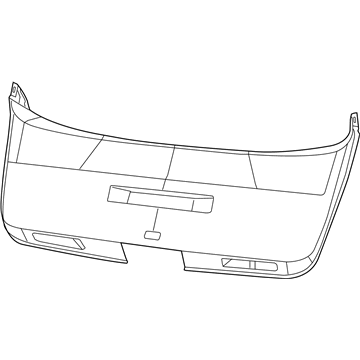 1BE54DX9AE Mopar Liftgate Trim Lower Panel Illustration 1 of 1