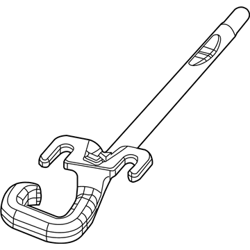 68140285AA Mopar Tow Hook Illustration 1 of 1