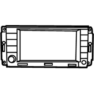 5064942AD Mopar Radio-MW/FM/6 Dvd Illustration 1 of 1