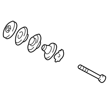 5127690AA Mopar FASTENER-Axle Illustration 1 of 1