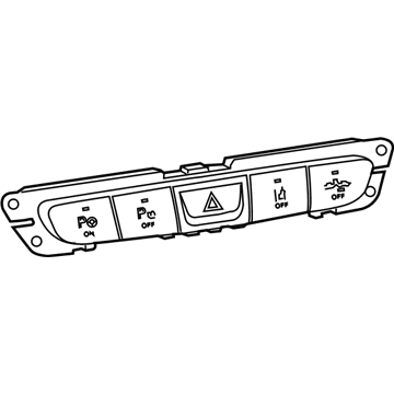 68160143AB Mopar Instrument Panel Switch Illustration 1 of 1