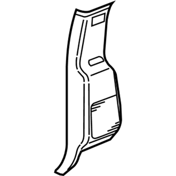 Mopar 5HP53XDVAB C Pillar Panel 5HP53XDVAB Mopar C Pillar Panel Illustration 1 of 1