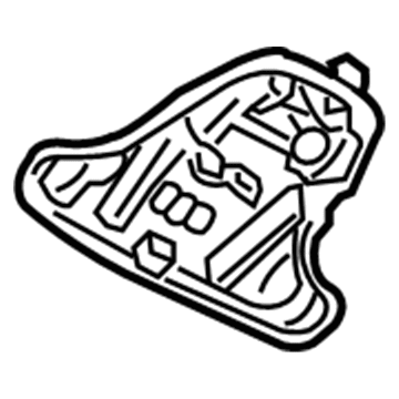 55361301AA Mopar Overhead Console Retainer Illustration 1 of 1