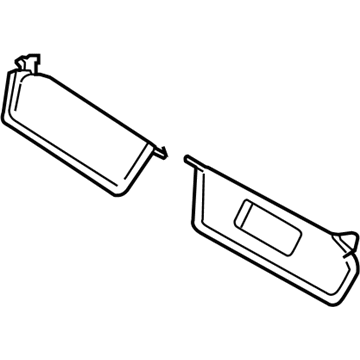 2010 Dodge Dakota Sun Visor - 5KK52BD1AA