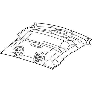5KK39BD1AA Mopar None Headliner Illustration 1 of 1